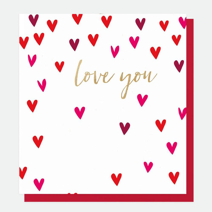 Caroline Gardner Love You Hearts Valentine's Card