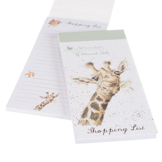 Wrendale 'Giraffe With Flowers' Magnetic Shopping Pad