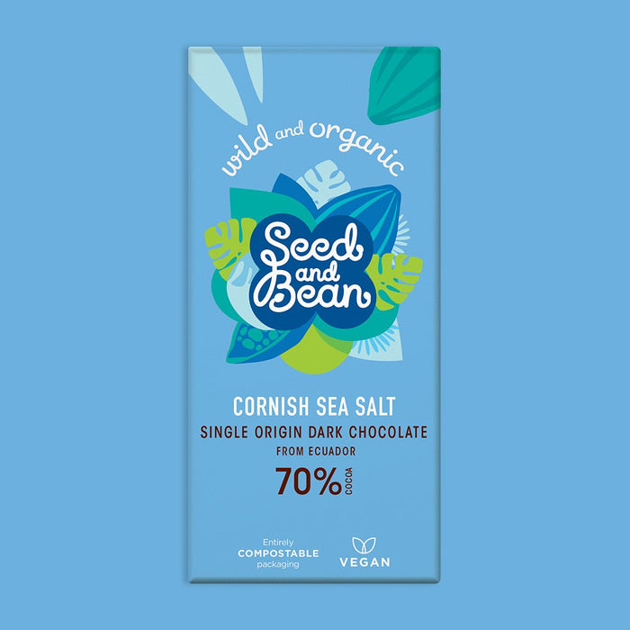 Seed & Bean Sea Salt Dark Chocolate Bar