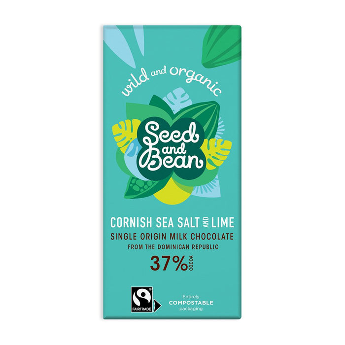 Seed & Bean Sea Salt & Lime Milk Chocolate Bar