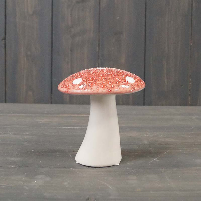 Satchville Ceramic Red Mushroom