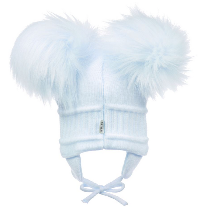 Sätila of Sweden Blue Pom-Pom Hat