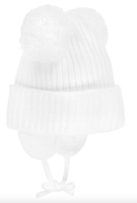 Sätila of Sweden Minnie White Pom-Pom Hat
