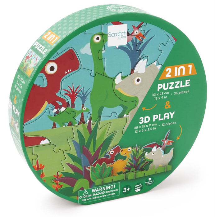 Scratch 3D Play Puzzle - Dinosaurs