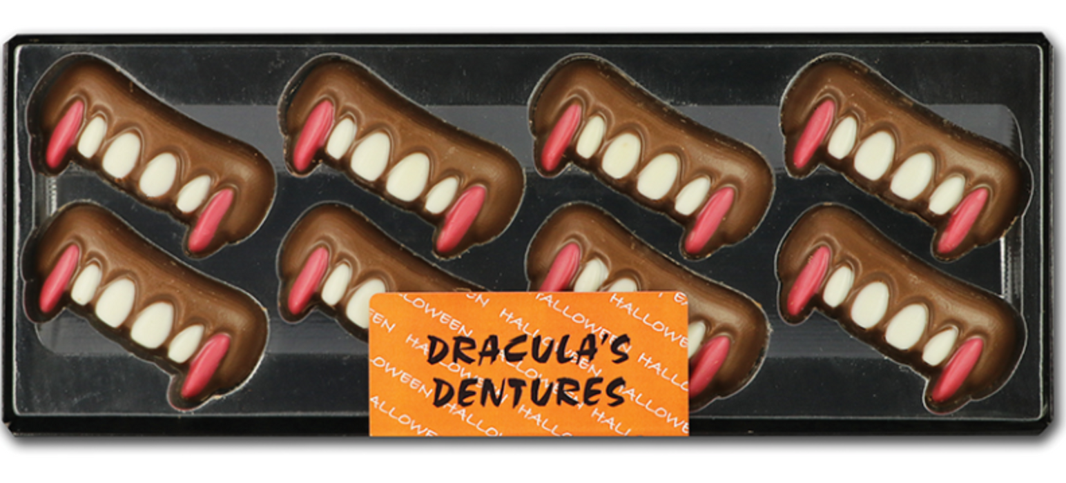 Halloween Hand Decorated Chocolate Dracula’s Dentures
