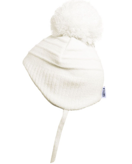 Sätila of Sweden Tiny Pom Pom Hat In White