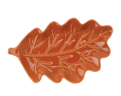 The Potting Shed Brown Leaf Trinket Dish