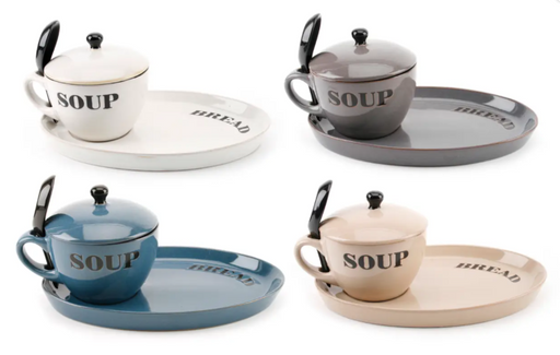 'Soup' Bowl and Bread Plate Set - Maple Stores