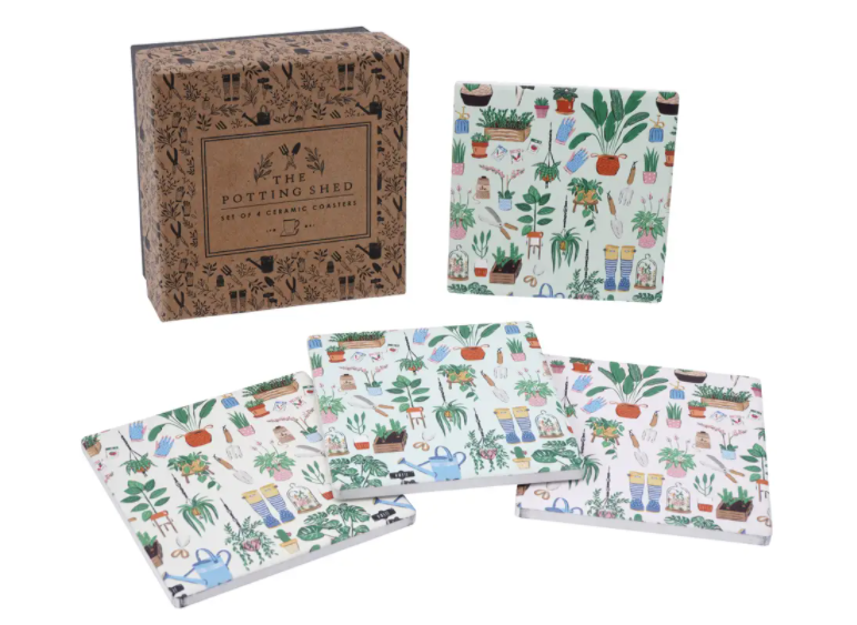 The Potting Shed Set of 4 Coasters