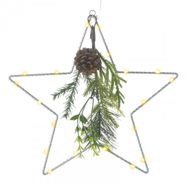 Hanging Wire Star Decoration