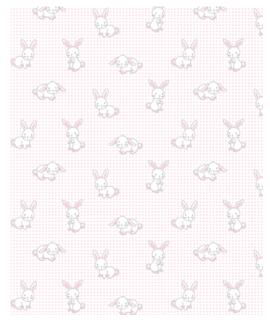 Kissy Kissy Pink Gingham Bunnies Print Footie