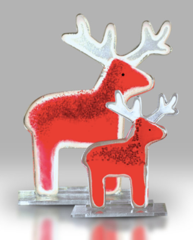 Nobile Glassware Large Red Reindeer