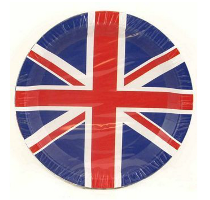 Eurowrap Union Jack 18cm Plates 6pk