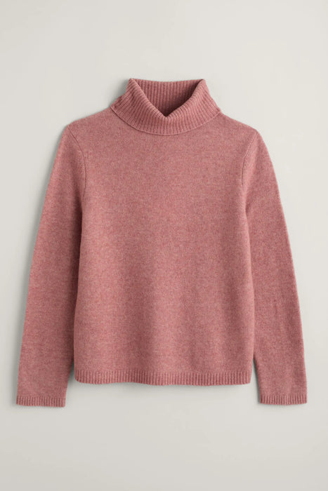 Seasalt Cloud Chasing Roll Neck Jumper Plaster