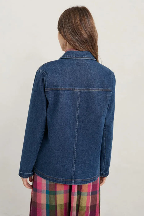 Seasalt Reading Rocks Jacket Mid Indigo Wash