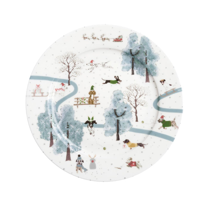 Sophie Allport Christmas Dogs Side Plate
