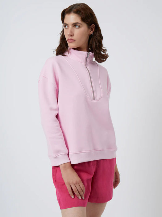 Great Plains Womens Summer Sweatshirt Half Zip Top Blossom