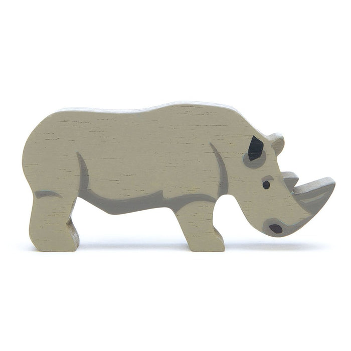 Tender Leaf Toys Wooden Rhinoceros Safari Animal