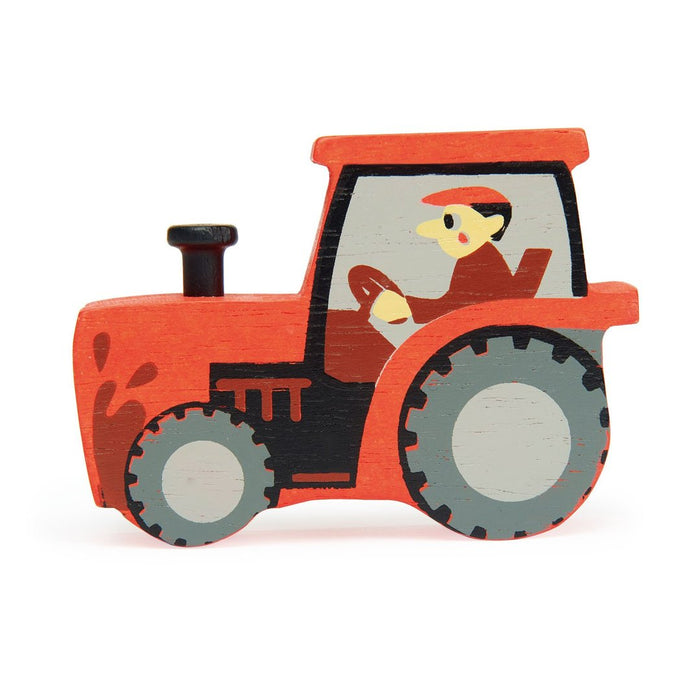 Tender Leaf Toys Wooden Farmyard Tractor