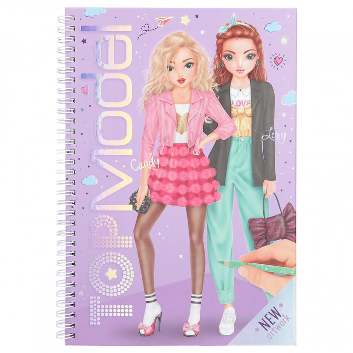 Top Model Colouring Book With Pen Set