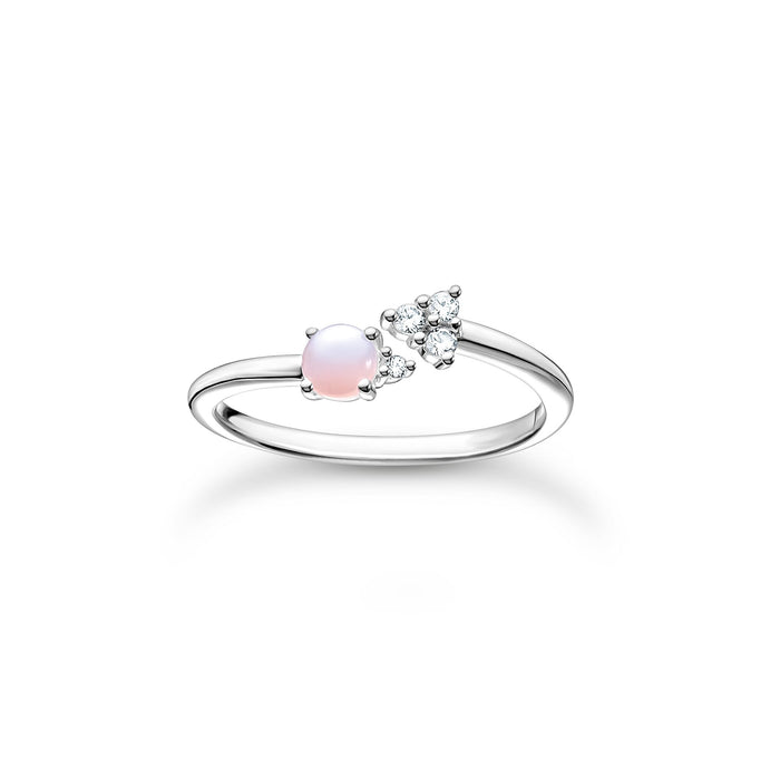Thomas Sabo Shimmering Pink Silver Ring