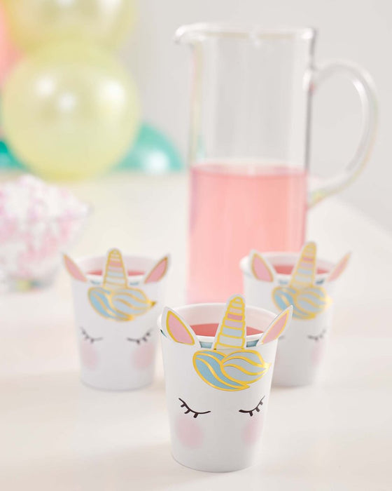 Talking Tables We Heart Unicorns Face Cups - 8 Pack