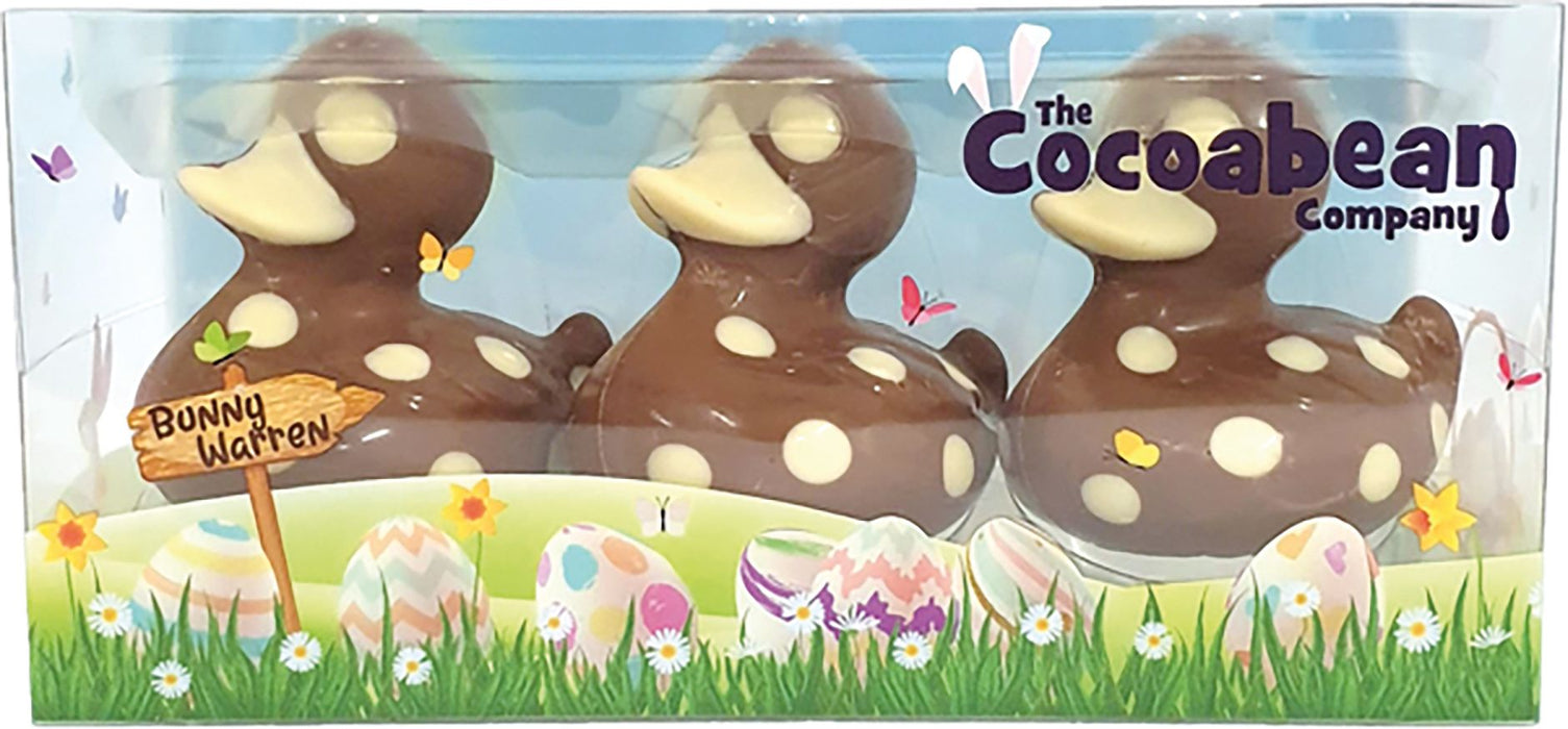The Cocoabean Company Milk Chocolate Trio of Ducks