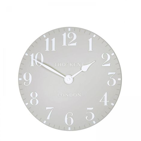 Thomas Kent 12" Arabic Small Wall Clock - Grey