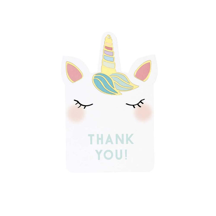 Talking Tables We Heart Unicorn Thank You Cards - 8 Pack