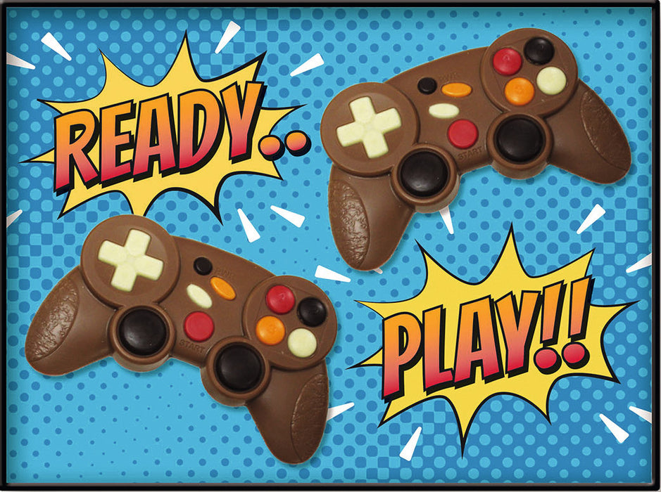 Decorated Milk Chocolate Twin Game Controllers
