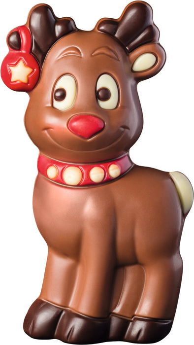 Decorated Hollow Milk Chocolate Reindeer