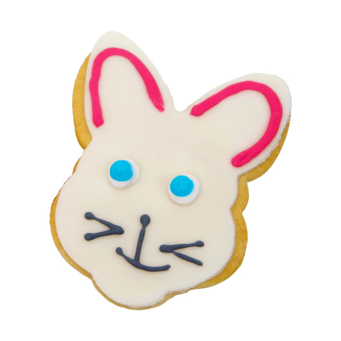 White Bunny Easter Shortbread Biscuit