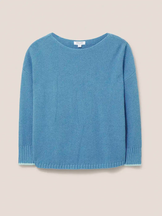 White Stuff Mid Blue Southbank Jumper