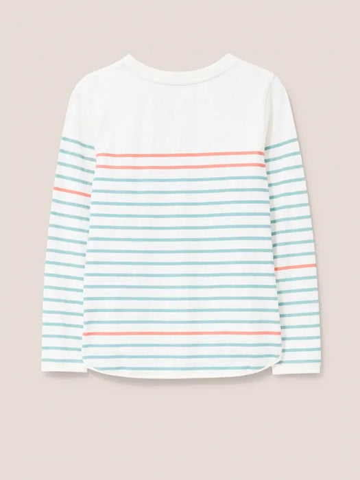 White Stuff White Multi Cassie LS Tee