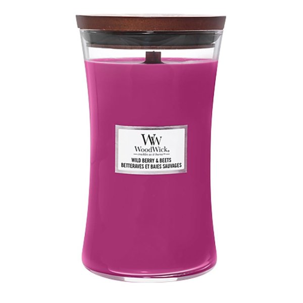 Woodwick Wild Berry & Beets Large Hourglass Jar Candle