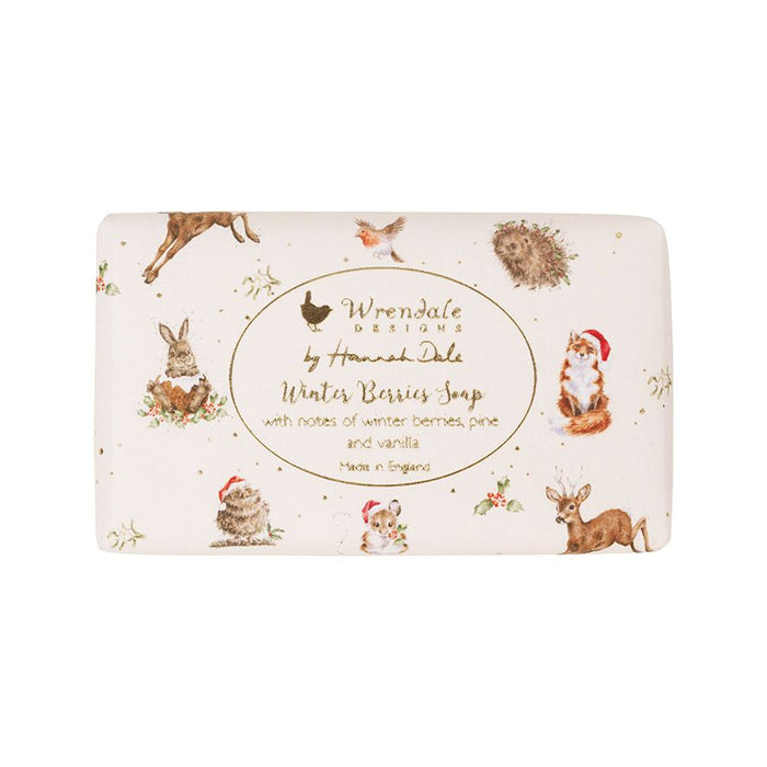 Wrendale Designs Winter Berries Woodland Animals Christmas Soap