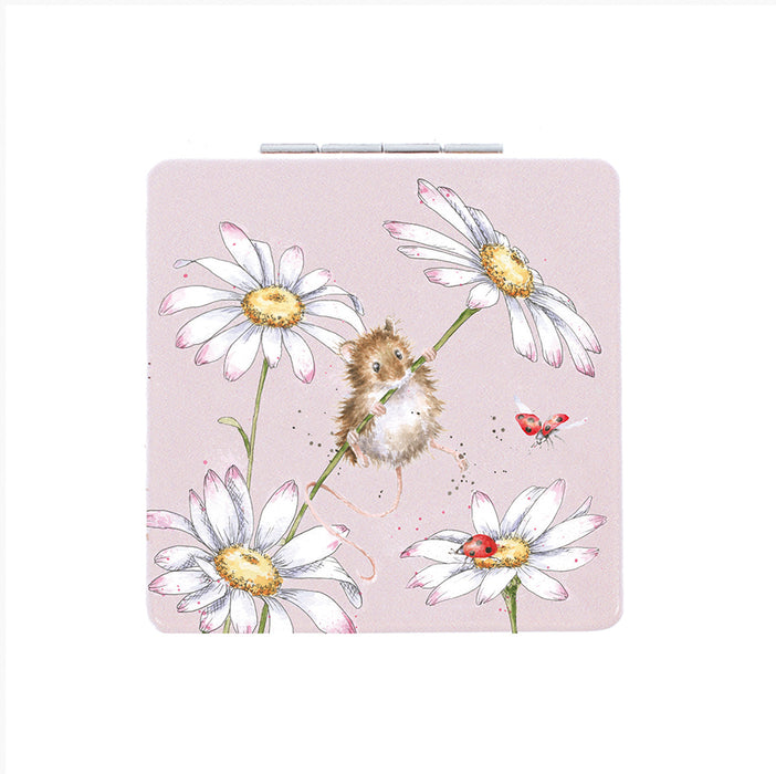 Wrendale 'Opps A Daisy' Mouse Compact Mirror