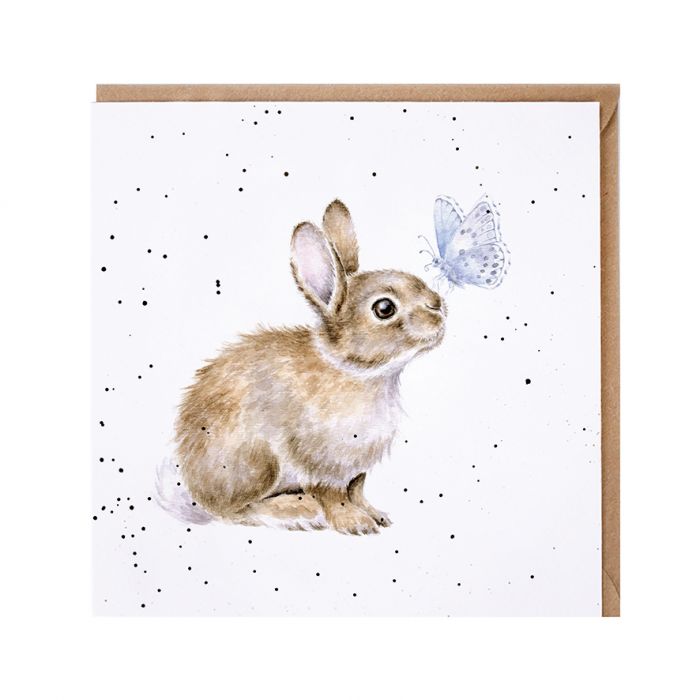 Wrendale Designs 'I Spy A Butterfly' Rabbit Card