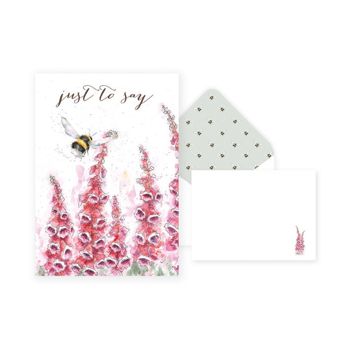 Wrendale Designs 'Just To Say' Bee Notelet Set