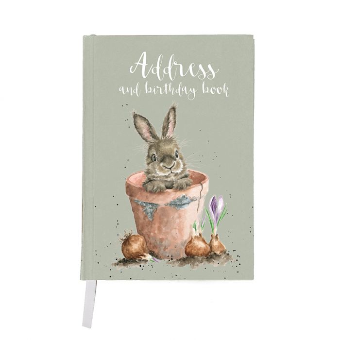 Wrendale Designs 'The Flower Pot' Rabbit Address Book