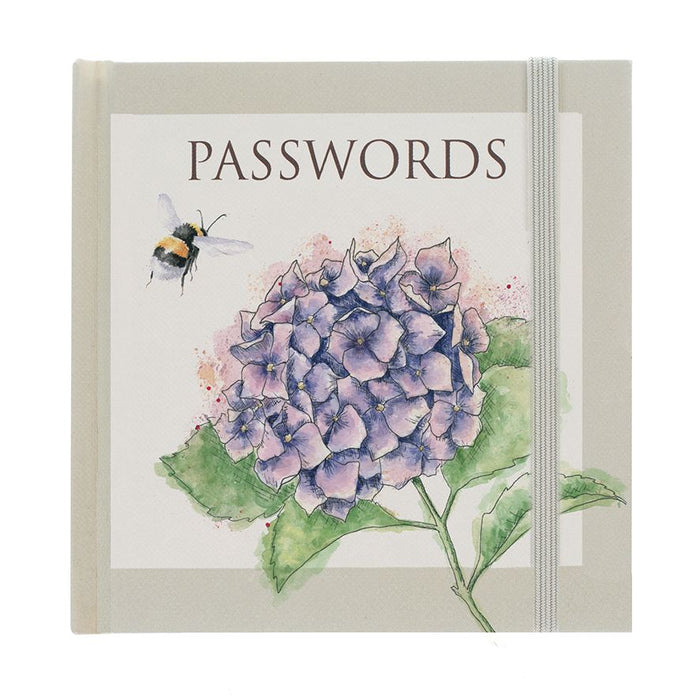 Wrendale Designs Hydrangea Busy Bee Password Book