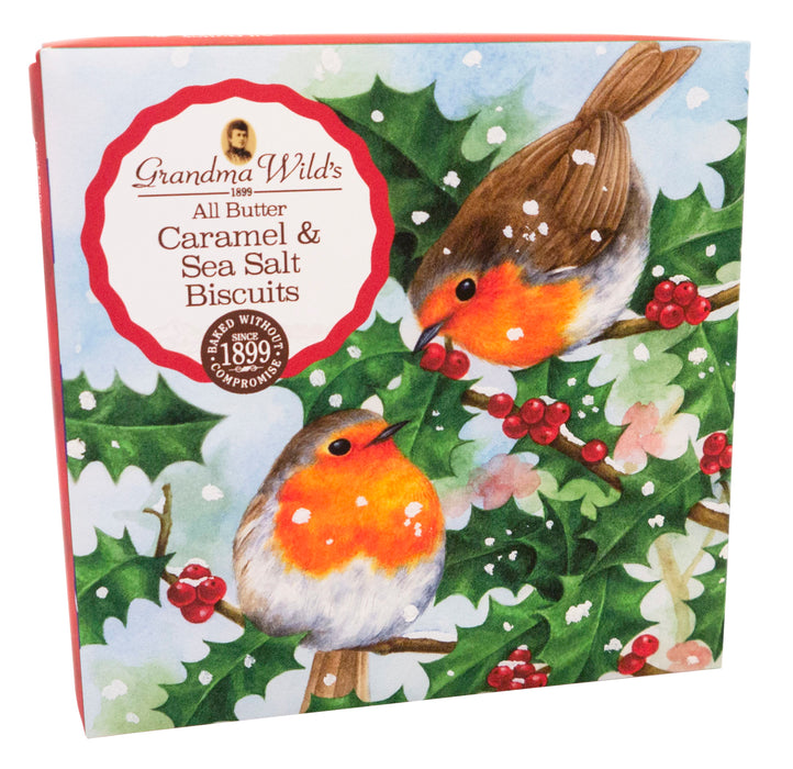 Grandma Wild's Bramble Robin Salted Caramel Biscuit Gift Box