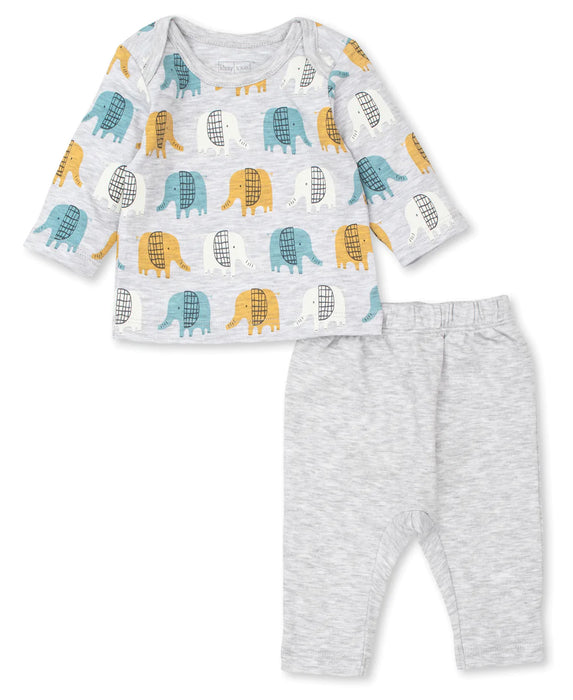 Kissy Kissy Love Grey Edgy Elephants Pant Set