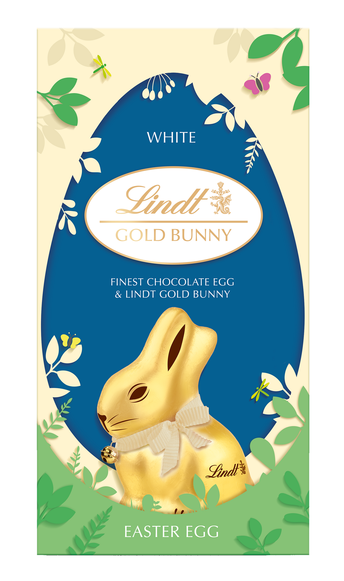 Lindt Gold Bunny White Shell Egg — Maple Gifts