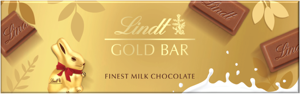 Lindt Easter Milk Chocolate Gold Bar