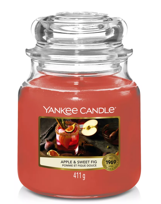 Yankee Candle Apple & Sweet Fig Medium Jar Candle