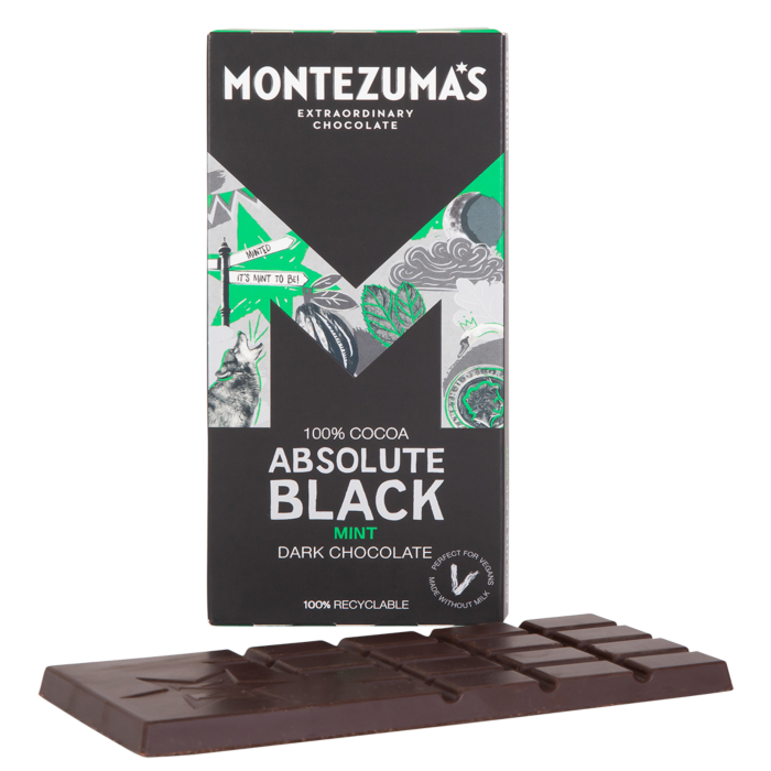 Montezuma Absolute Black Mint Dark Chocolate Bar