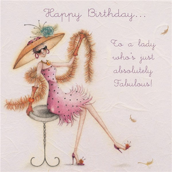 Berni Parker To A Lady Who's Absolutely Fabulous Card