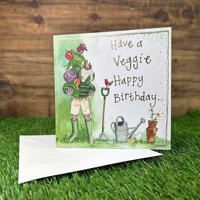 Alex Clark Vegetable Garden Birthday Card