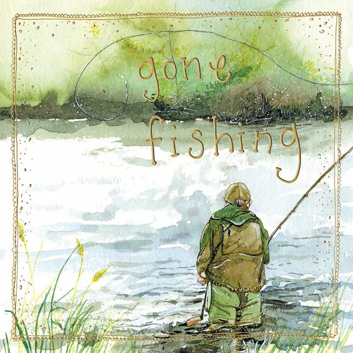 Alex Clark Gone Fishing Card